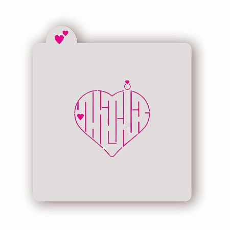 Estêncil Labirinto do Amor