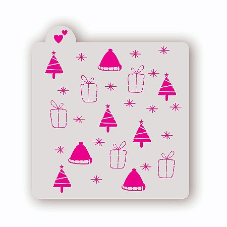 Estêncil Fundo Natal 1