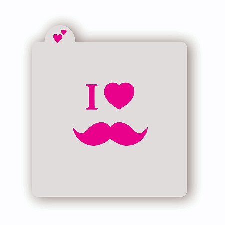 Estêncil I Love B