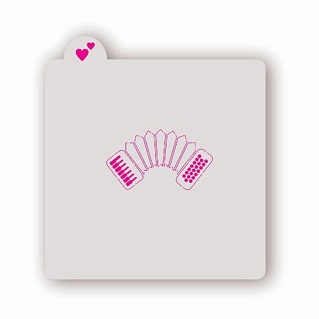 Estêncil Acordeon
