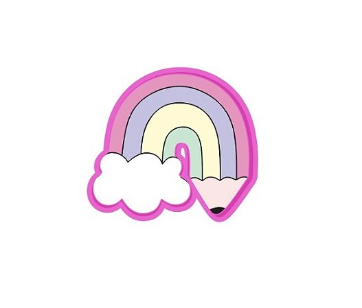 Cortaor de Biscoito Arco iris Prof