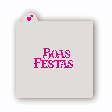 Estêncil Boas Festas