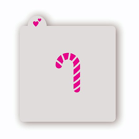 Estêncil Bengala Doce de Natal