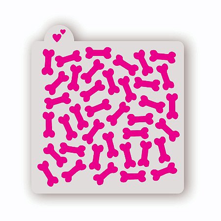 Estêncil Fundo Ossinho