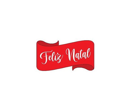 Cortador de Bolacha Faixa Feliz Natal