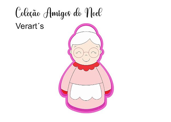 Cortador de Bolacha Mamãae Noel V3