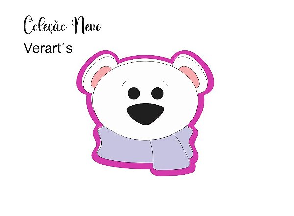 Cortador de Bolacha Urso Coleção neve