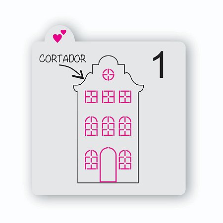 Cortador de Bolacha Casa 2 Coleção Vila