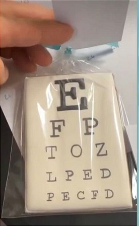 Estencil personalizado letras oftalmo