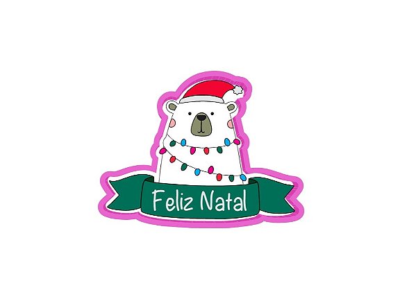 Cortador de Biscoito Urso com Faixa LF