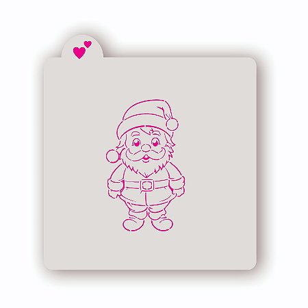 Estêncil Papai Noel A