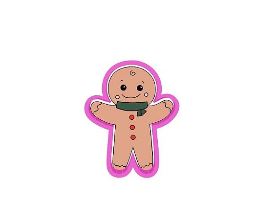 Cortador de Biscoito Ginger cachecol Coleção Feitos pelo João