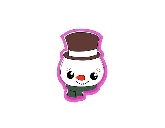 Cortador de Biscoito Boneco de Neve Coleção Feitos pelo João