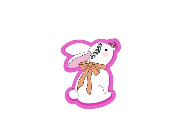 Cortador de Biscoito Coelho com Borboleta
