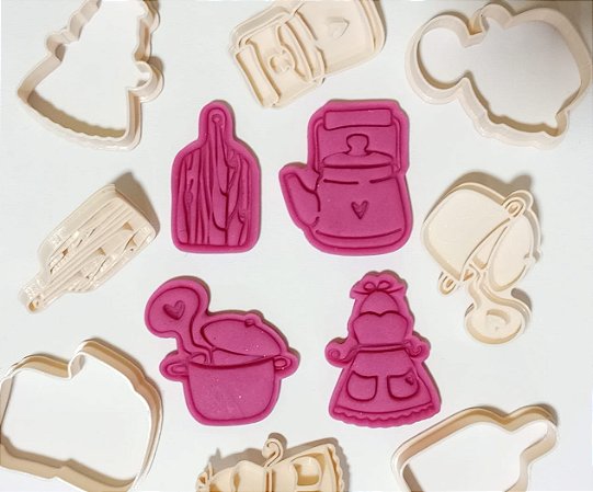 Kit Cortadores de Biscoito Chá de Panela