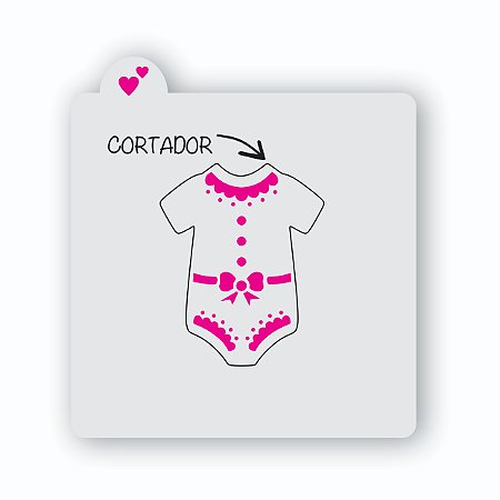 Body Baby Cortador e estêncil