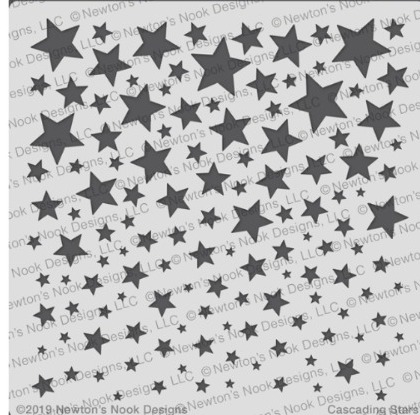 Estêncil Fundo Estrelado