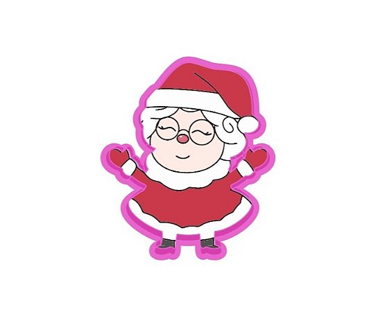 Cortador de Biscoito Mamãe Noel Fábrica do Noel