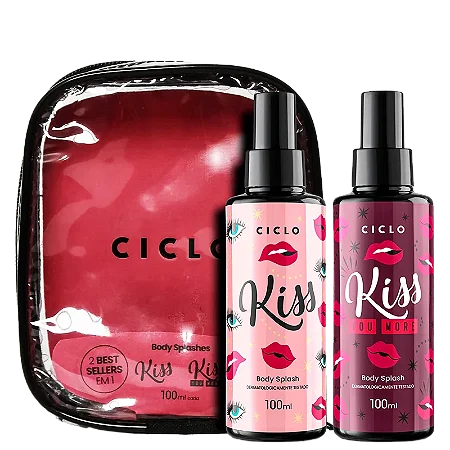 Kit Ciclo Cosméticos Kiss You 100ml + Kiss You More 100ml