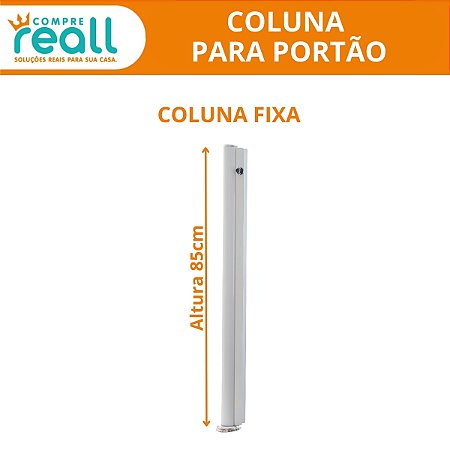 Coluna fixa para Portão