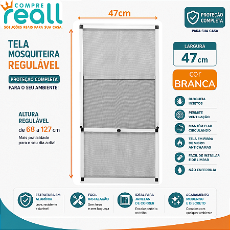 Tela Mosquiteira para janelas com folhas de correr