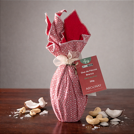 Ovo de Páscoa Chocolate Branco Vegano Zero Açúcar – 235g