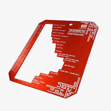 SHOTGAUGE – Gabarito para Estojos