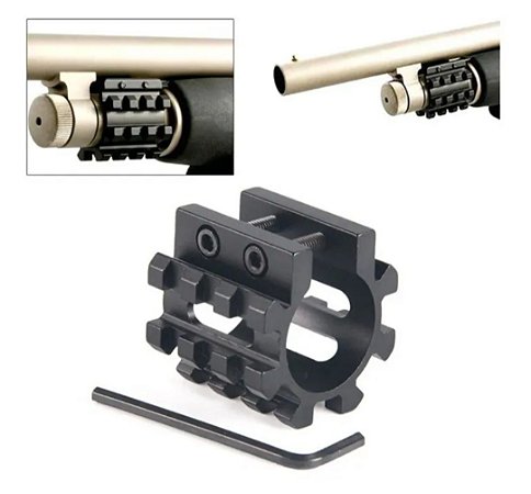 Adaptador De Trilho 20mm P/ Shotgun - espingarda 12