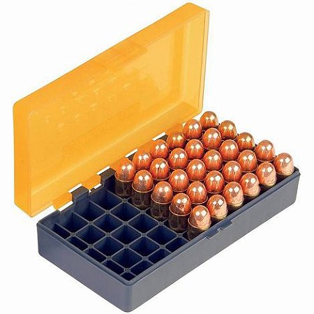 Caixa para Munições .44mag e .45colt revólver- 50 rounds
