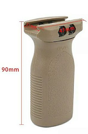 FRONT GRIP POLÍMERO VERTICAL TAN - CTT40 - CT9 - T4