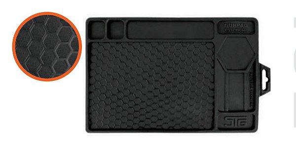 Tapete Manutenção Armas Curtas - Gunpad Essencial - borracha Shotgun