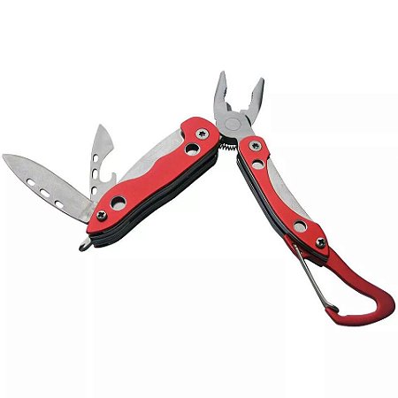 MINI ALICATE INOX MULTIFUNCIONAL EDC - MOSQUETÃO