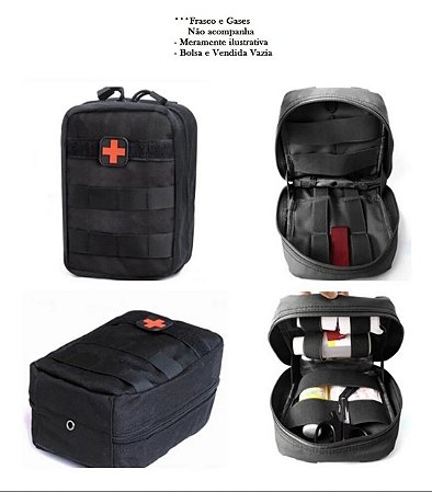 BOLSA MODULAR APH - primeiros socorros - preta