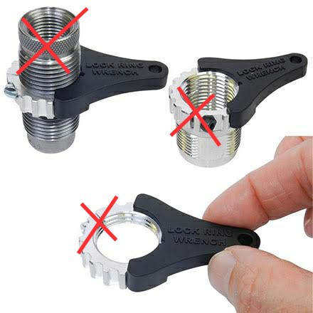 Lock ring wrench - chave de die Lee