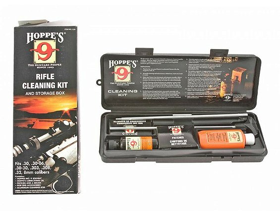 Kit de limpeza HOPPE'S - T4 - .22/.223/5,56 - Hoppe’s Rifle Cleaning Kit for .22, .221, .223, .224 and .225 Caliber Rifles