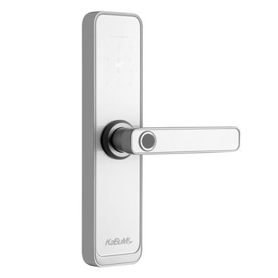 Fechadura Digital KaBuM! Smart 500 - Biometria, Controle via aplicativo, Branco (com maçaneta) - KBSG002