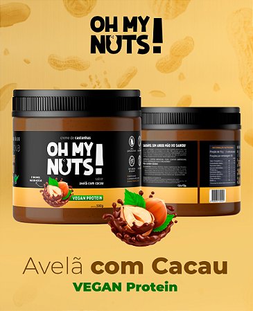 Creme De Castanhas Com Avelã e Cacau - Vegan Protein 500g