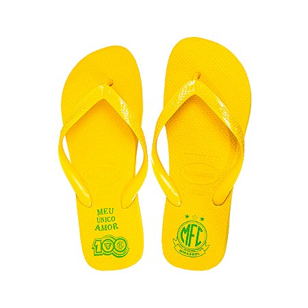 Chinelo Havaianas Adulto Oficial Mirassol FC 2025 - Amarelo