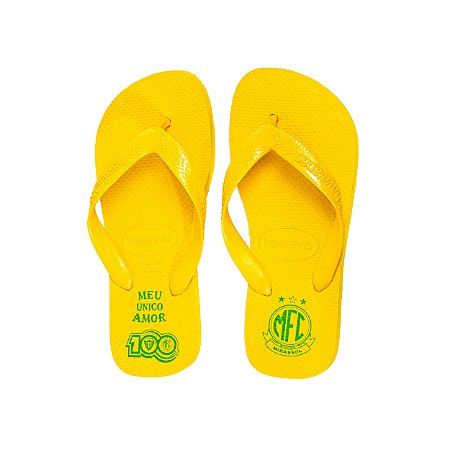 Chinelo Havaianas Infantil Oficial Mirassol FC 2024 - Amarelo