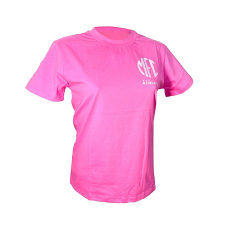 Camiseta Rosa MFC — Athleta | Edição Especial Baby Look Algodão - 2025