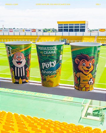 Copo de Jogo Oficial Mirassol FC - 550ml - Jogo Mirassol X Ceará
