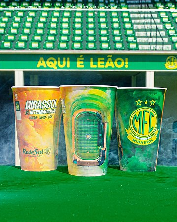 Copo de Jogo Oficial Mirassol FC - 550ml - Jogo Mirassol X Internacional