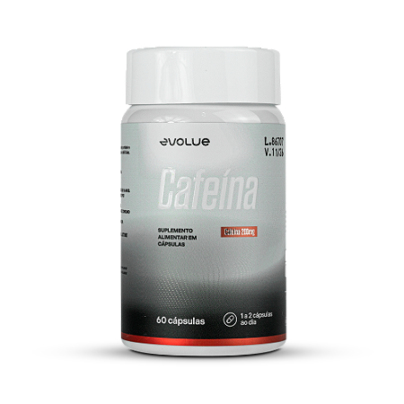 CAFEÍNA 200MG EVOLUE - 60 CÁPSULAS