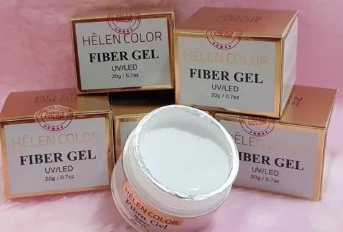 Helen Color Fiber Gel Branco 20g