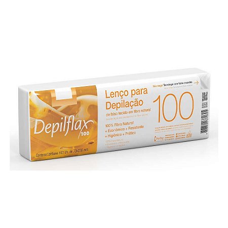 Depilflax Lenço Depilatório Tnt 100fls