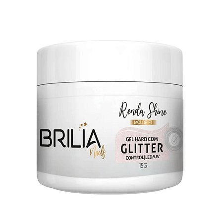 Brilia Nails Gel Glitter Renda Shine 15gr