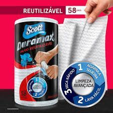 Toalha Pano De Limpeza Scott Duramax Rolo