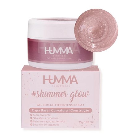 Humma Gel Construtor Shimmer Glow 25gr