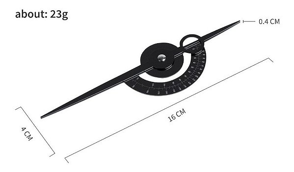 Regua Isométrica Para Design De Sobrancelha
