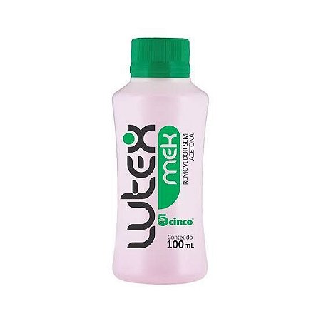 Removedor De Esmaltes S/Acetona Cinco Lutex 100ml